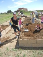 building gardens,planting gardens for families,food for families,fresh produce for people